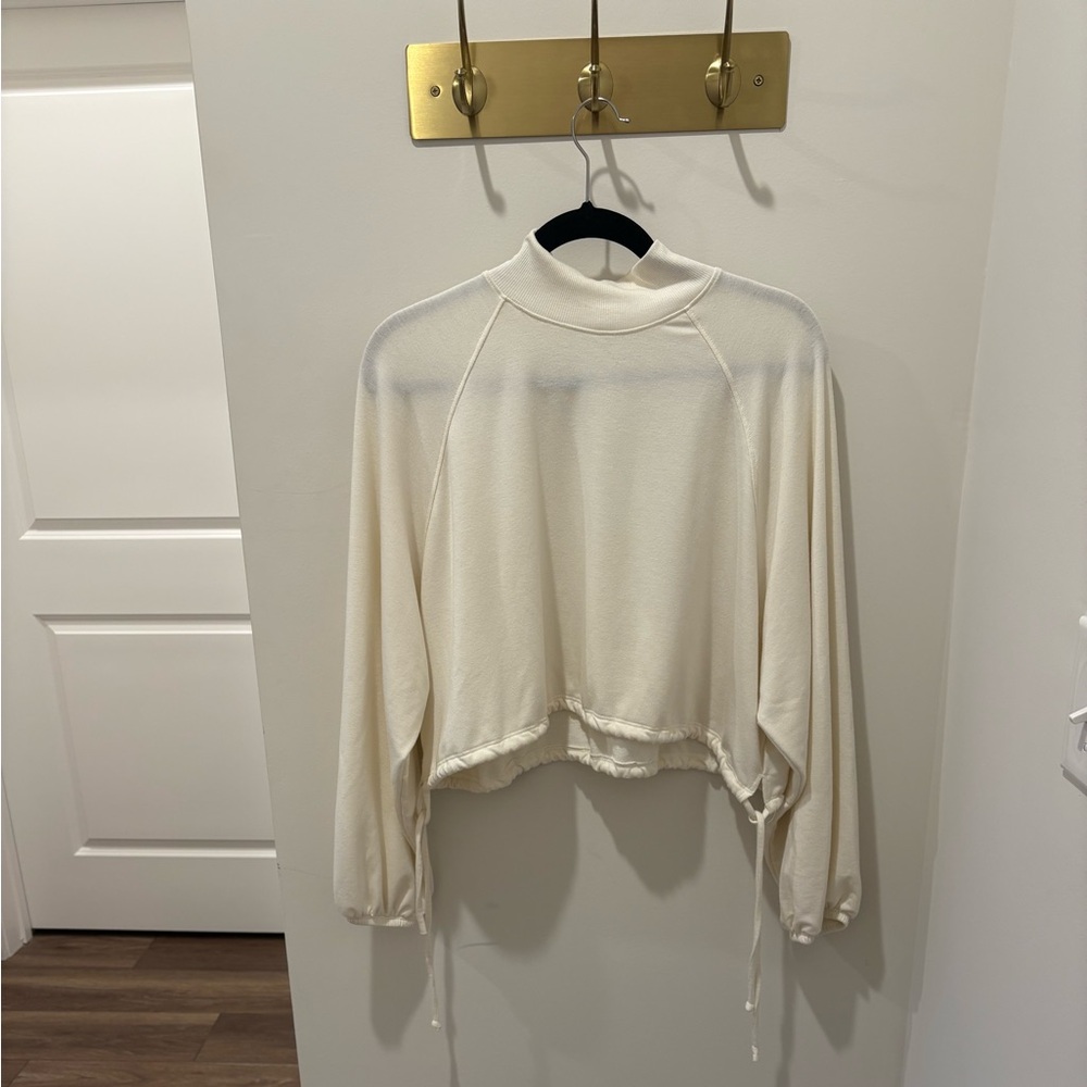 Project Social T Cropped Drawstring Waist Turtleneck